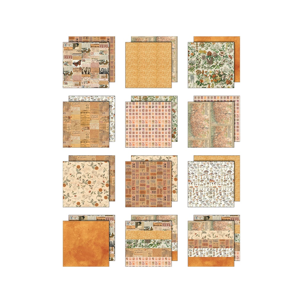 Tim Holtz Idea-ology Palette Collection: Orange 8 x 8
