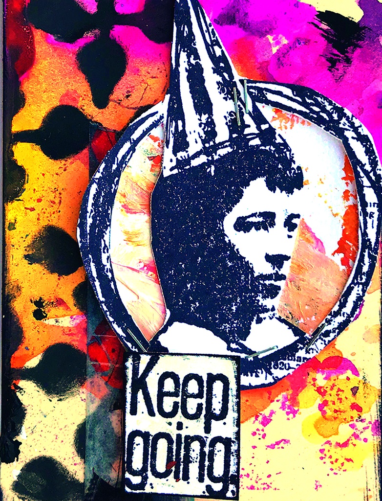 Dina Wakley MEdia Stencil - Wallpaper 