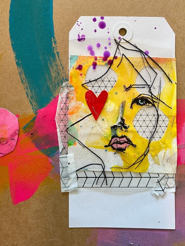 Dina Wakley MEdia Collage Paper - Grid