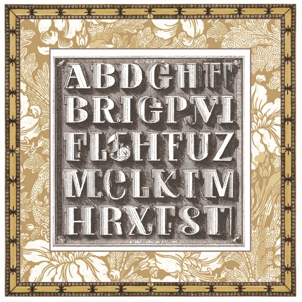 Ciao Bella Paper - Typographic - 6"x6" Deluxe & Vellum Dual Pack (6 sheets) 