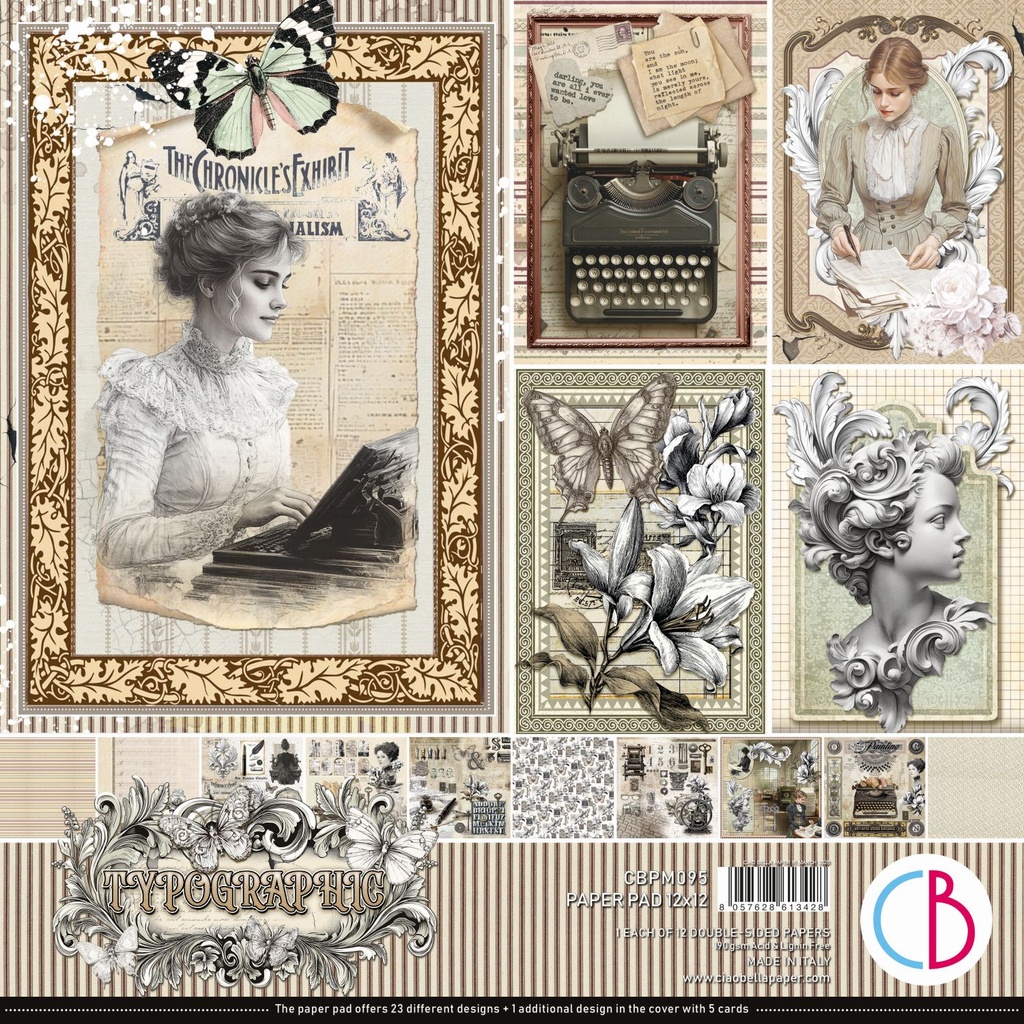 Ciao Bella Paper Typographic Paper Pad Collection