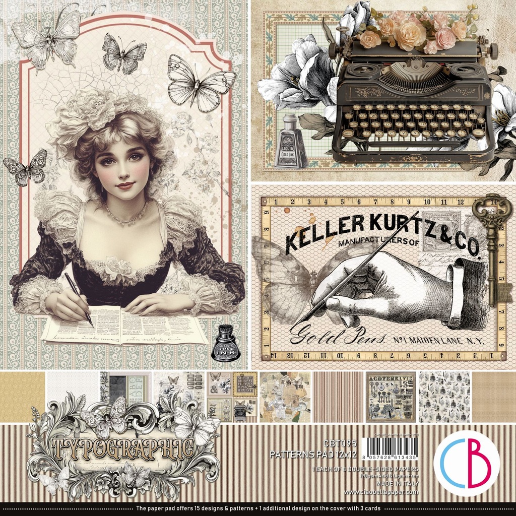 Ciao Bella Paper Typographic Paper Pad Collection