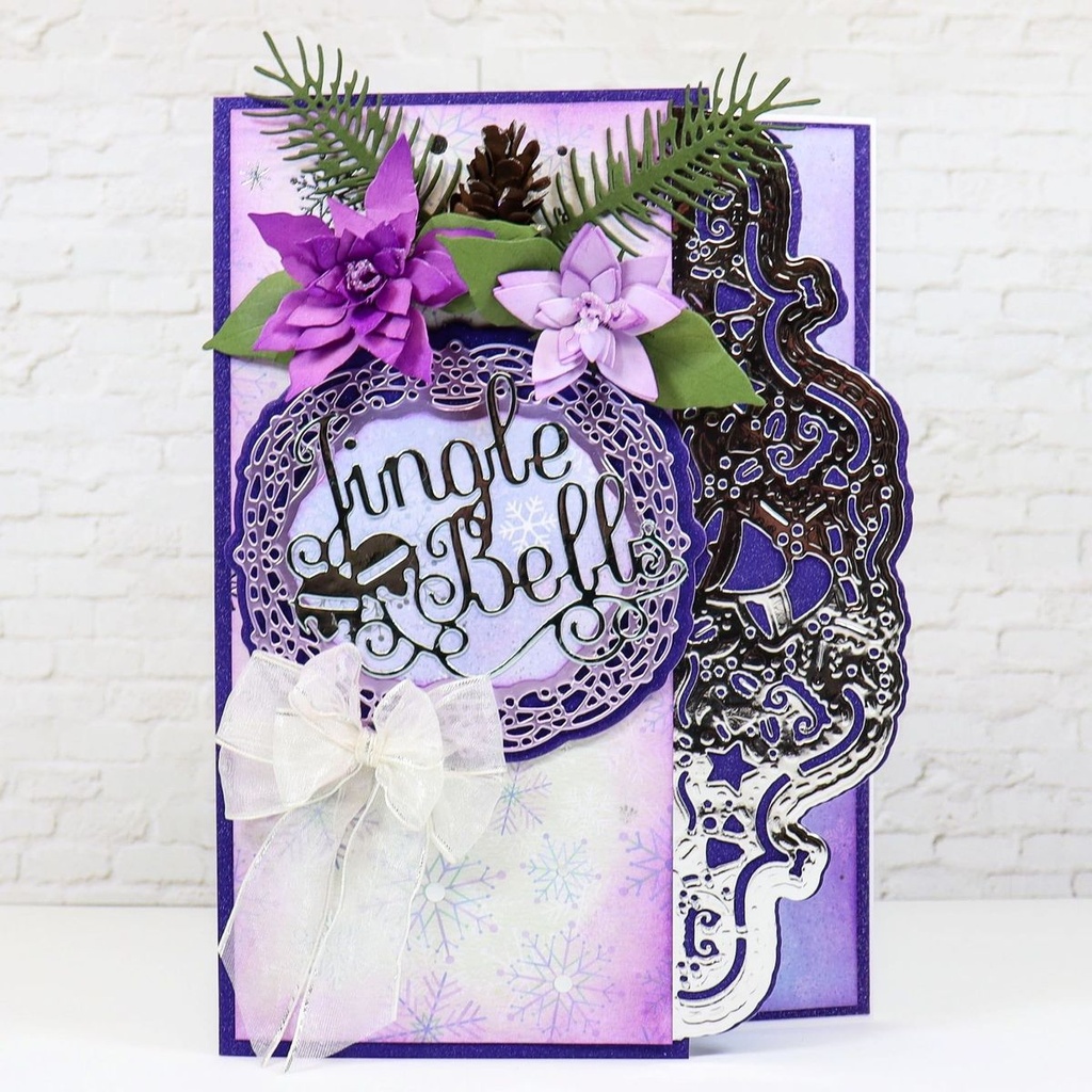 Sharon Callis Jingle Bells Christmas Sentiment Die