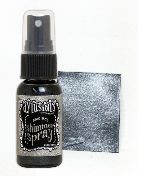 Dylusions Shimmer Spray - Slate Grey