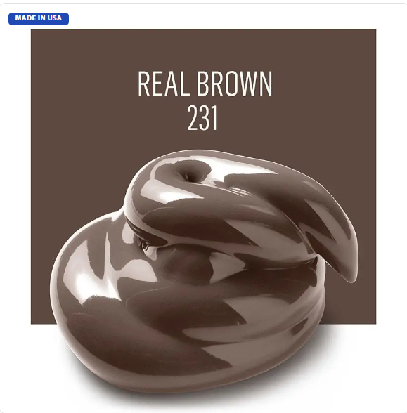 olkArt Acrylic Paint - Real Brown (2oz)