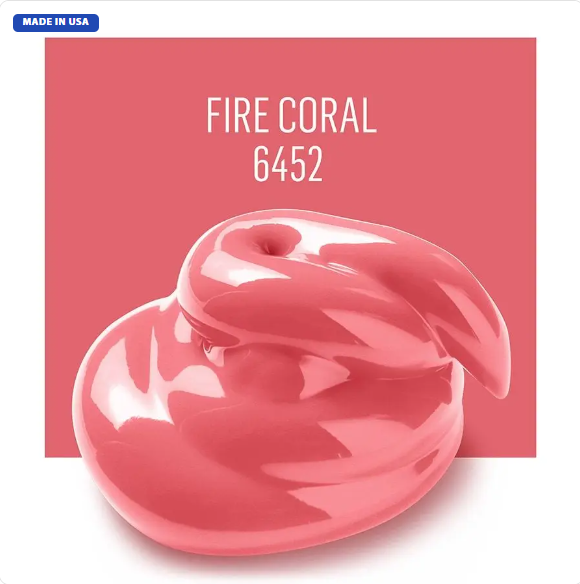 FolkArt Acrylic Paint - Fire Coral (2oz)