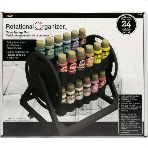 FolkArt Rotational Paint Storage Organiser Caddy 