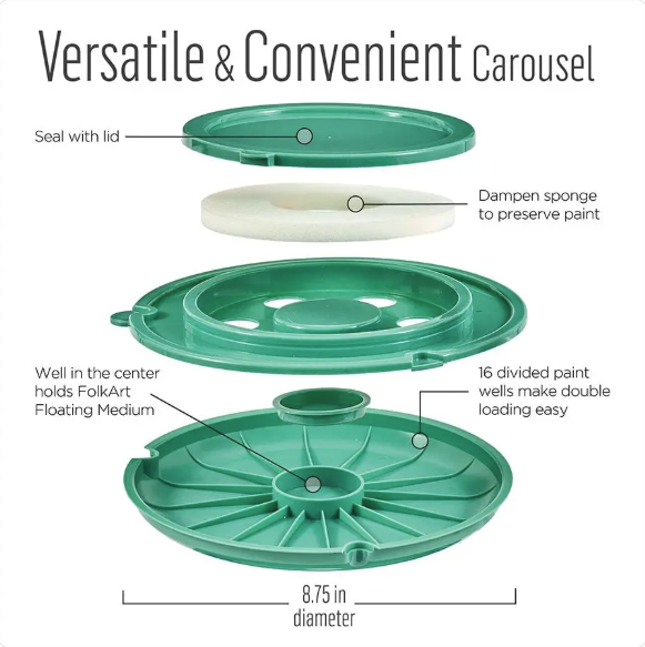 FolkArt - Double-Load Paint Palette Carousel