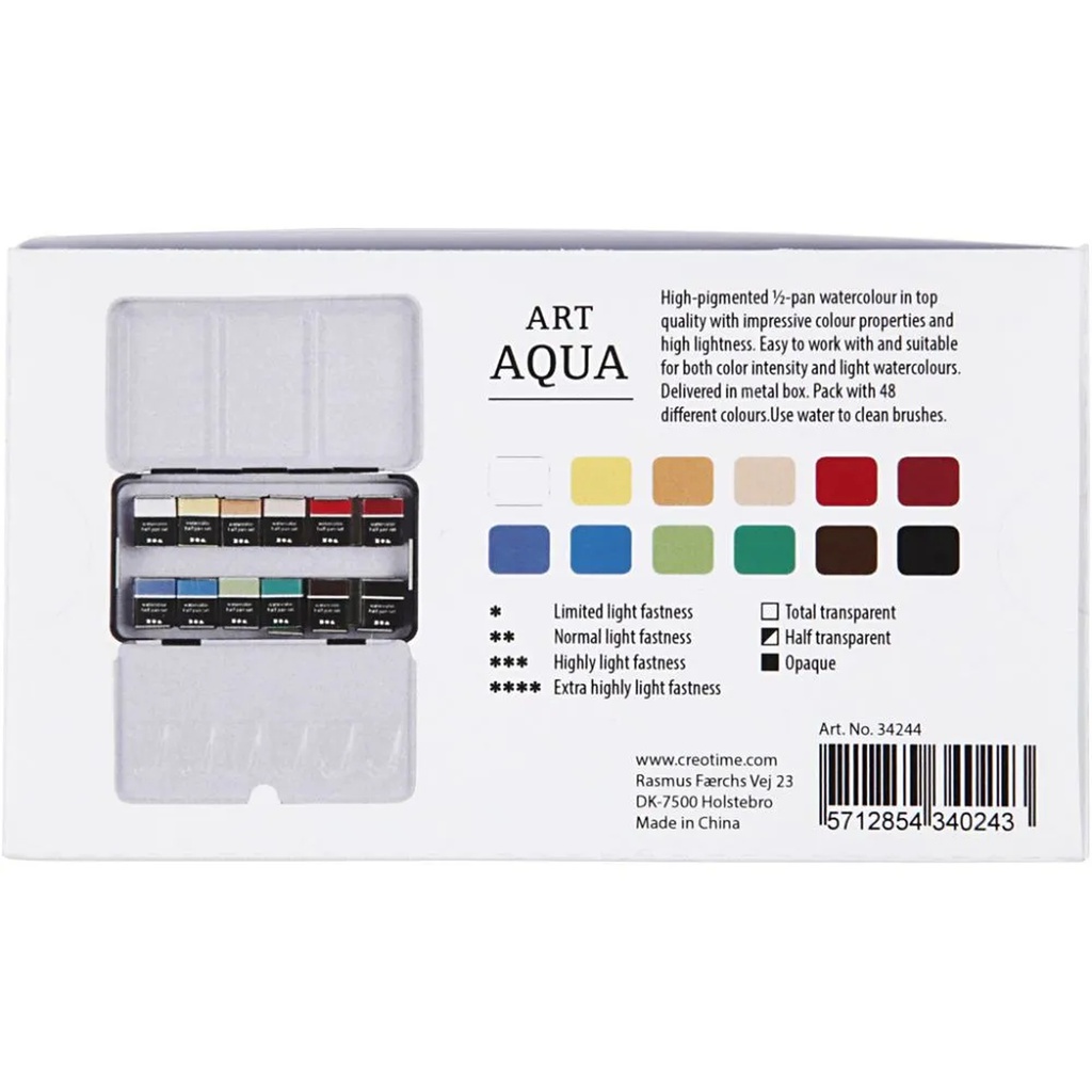 Art Aqua Watercolour Paints