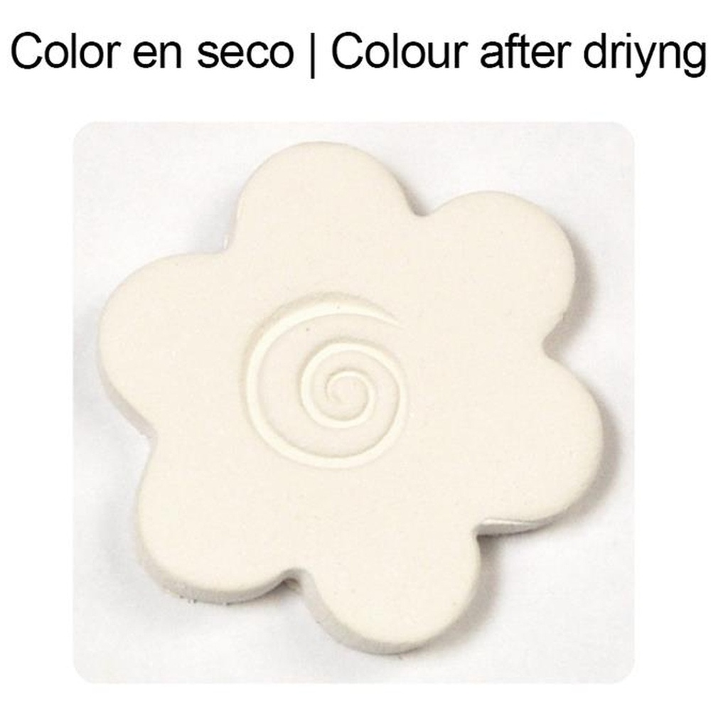 COLORPLUS 500g White Coloured Natural Self-hardening Clay