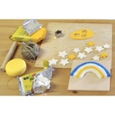 COLORPLUS 500g White Coloured Natural Self-hardening Clay
