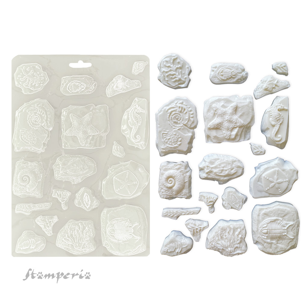 Soft Mould A5 - Silent Sea fossils
