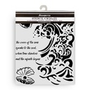 Thick stencil cm 20X25 - Silent Sea wave and shell