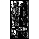 Thick stencil cm 12X25 - Silent Sea lighthouse