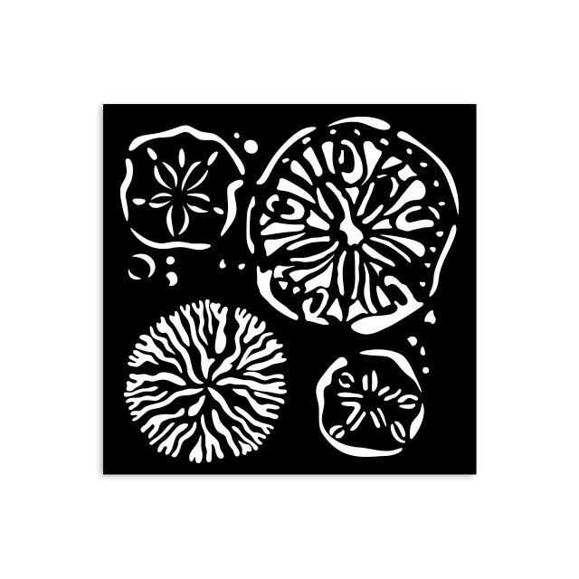 Thick stencil cm 12X12 - Silent Sea sponges