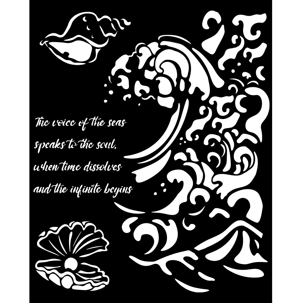 Assortment stencil Silent Sea 8 pcs 