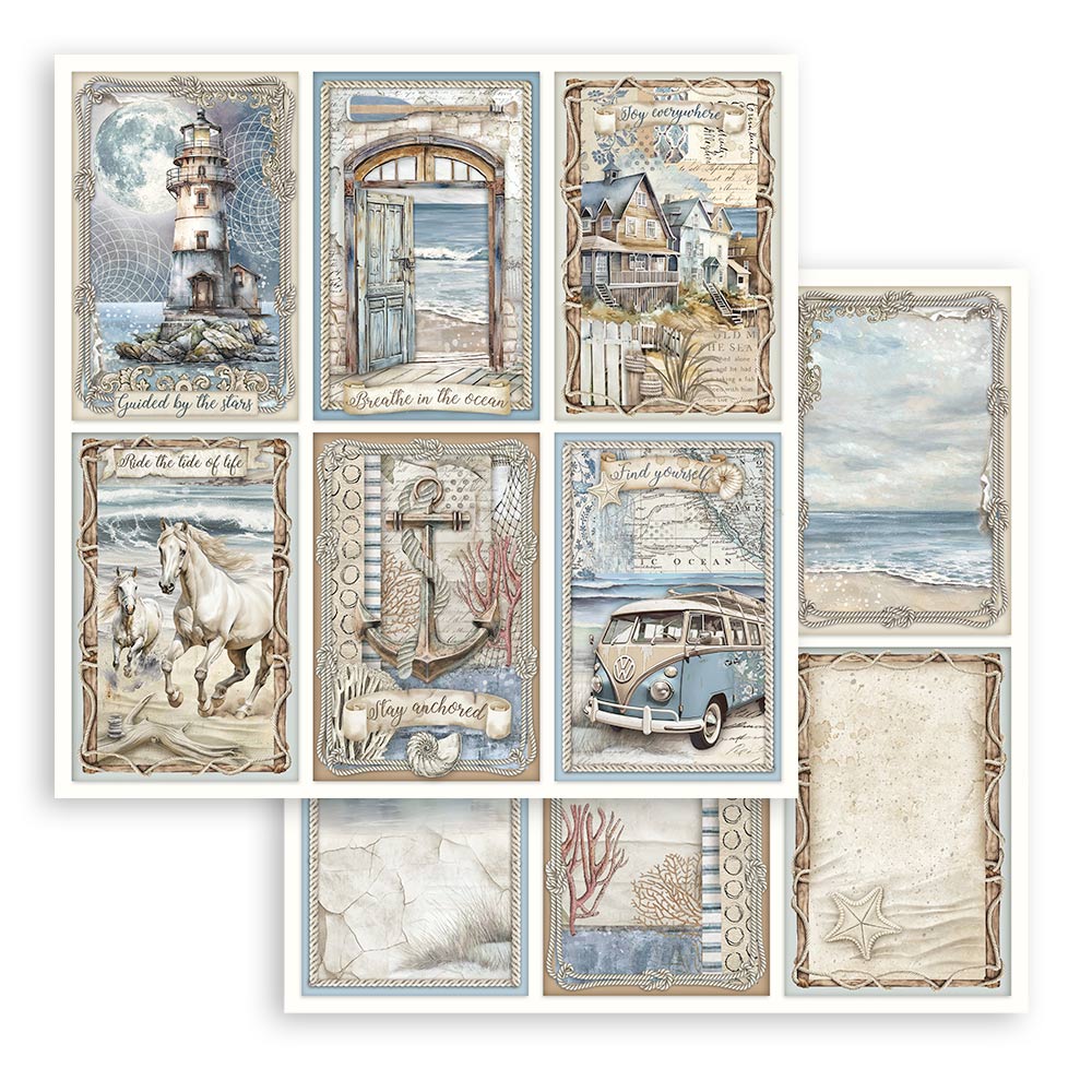 Scrapbooking Pad 10 sheets cm 30,5x30,5 (12"x12") - Silent Sea