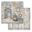Scrapbooking Small Pad 10 sheets cm 20,3X20,3 (8"X8") - Silent Sea