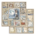 Scrapbooking Small Pad 10 sheets cm 20,3X20,3 (8"X8") - Silent Sea