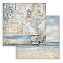 Scrapbooking Small Pad 10 sheets cm 20,3X20,3 (8"X8") - Silent Sea