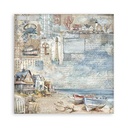 Scrapbooking Pad 22 sheets cm 20,3X20,3 (8"X8") Single Face Silent Sea
