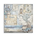 Scrapbooking Pad 22 sheets cm 20,3X20,3 (8"X8") Single Face Silent Sea