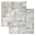 Scrapbooking Small Pad 10 sheets cm 20,3X20,3 (8"X8") Backgrounds Selection - Silent Sea