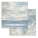 Scrapbooking Small Pad 10 sheets cm 20,3X20,3 (8"X8") Backgrounds Selection - Silent Sea