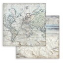 Scrapbooking Small Pad 10 sheets cm 20,3X20,3 (8"X8") Backgrounds Selection - Silent Sea