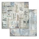 Scrapbooking Small Pad 10 sheets cm 20,3X20,3 (8"X8") Backgrounds Selection - Silent Sea