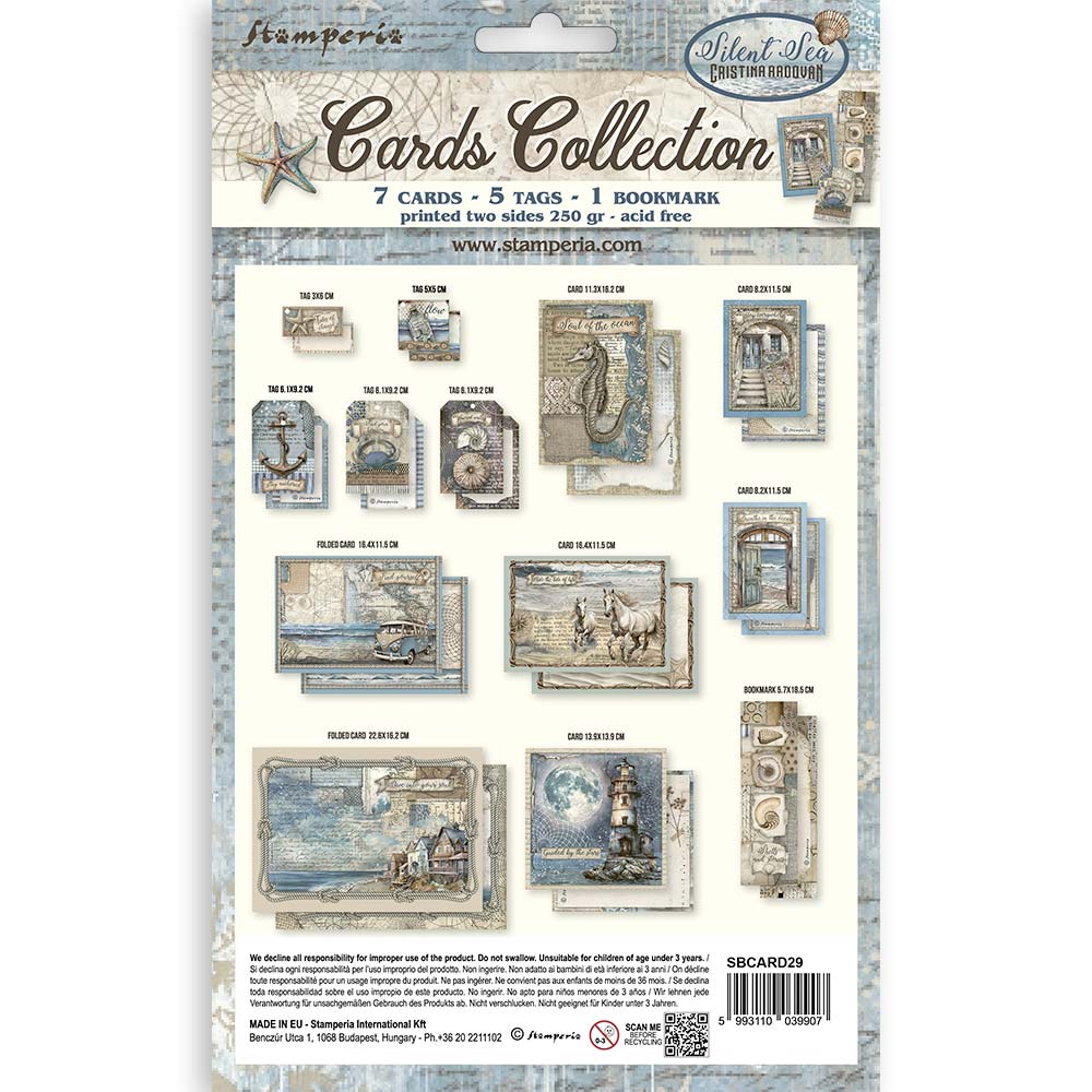 Stamperia - Silent Sea - Cards Collection