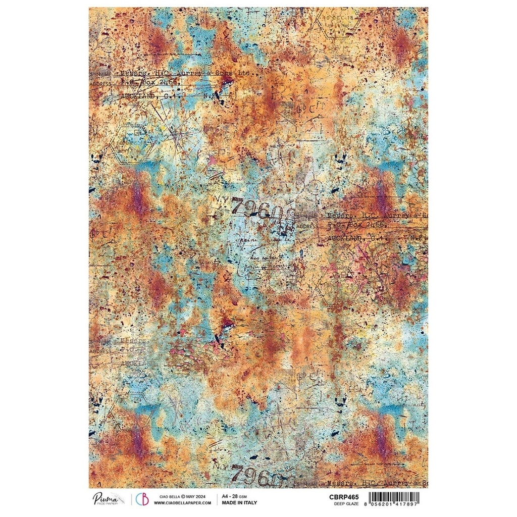 Ciao Bella Paper - Deep Glaze A4 rice paper (SINGLE Sheet)