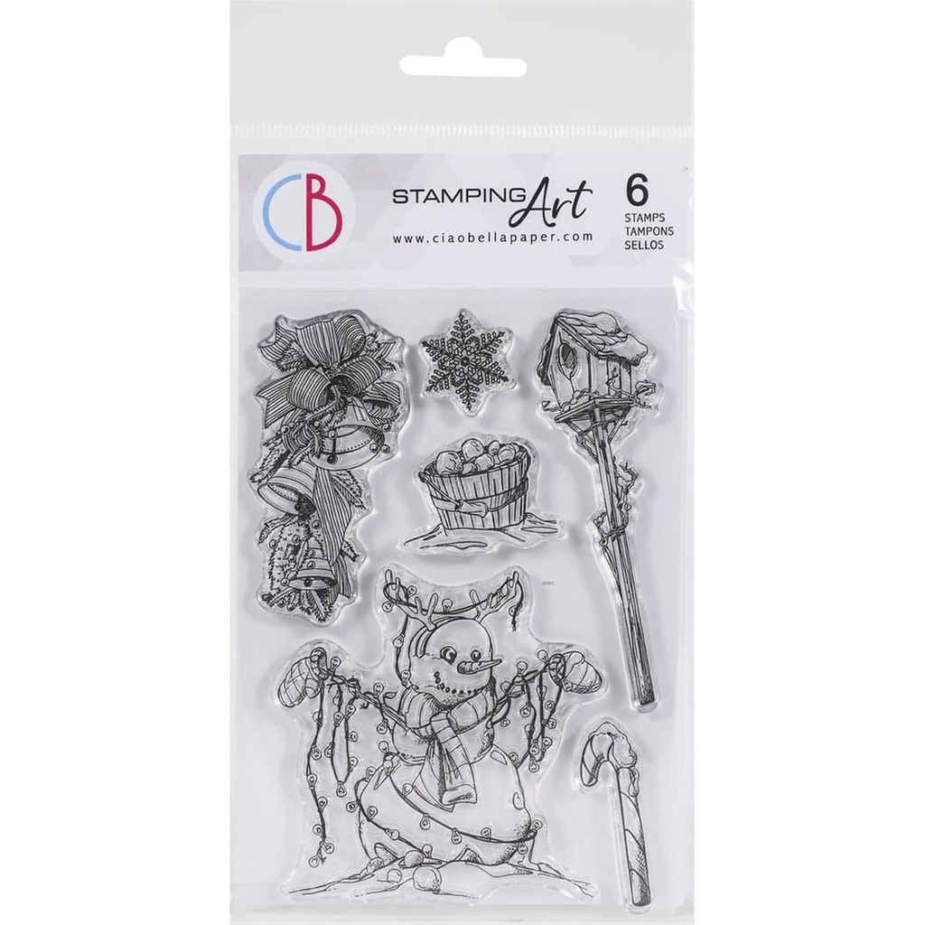 Ciao Bella Paper - Winter Lights 4"x6" stamp set