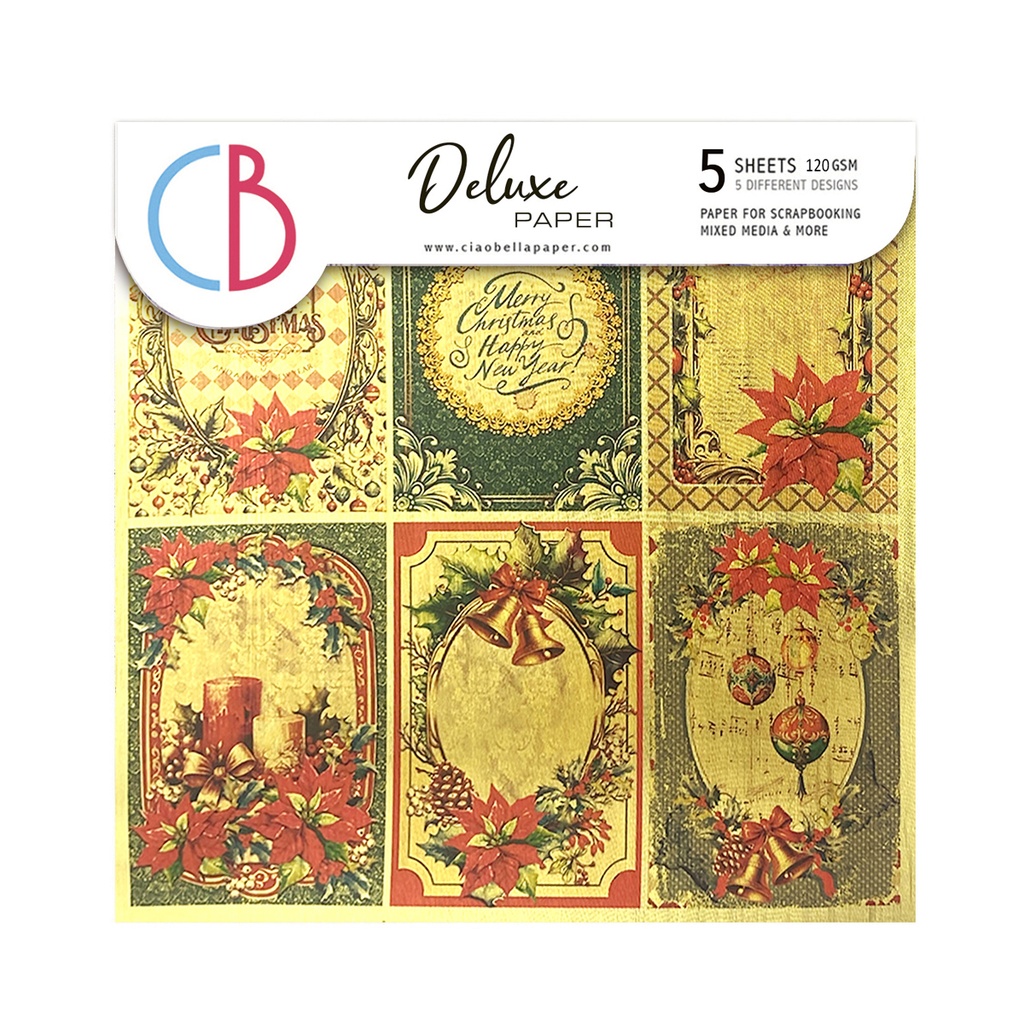 Ciao Bella Paper - The Nutcracker 6"x6" Deluxe Gold Paper 