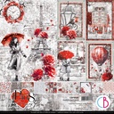 Ciao Bella Paper - Paris Je t’aime Paper Pad (12"x12")