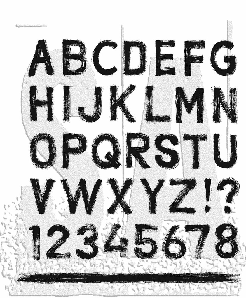 Tim Holtz - Stampers Anonymous Cling Stamps - Sign Painter