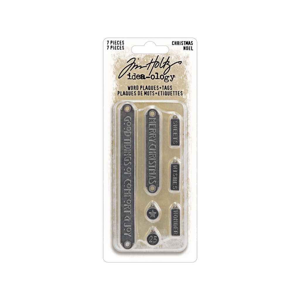 Tim Holtz Idea-ology - Word Plaques+Tags (Christmas)