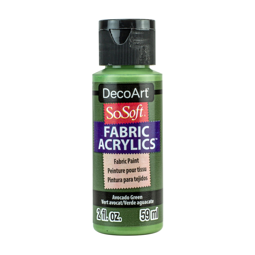 DecoArt SoSoft Fabric Paint 2oz - Avocado Green 