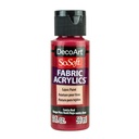 DecoArt SoSoft Fabric Paint 2oz - Santa Red