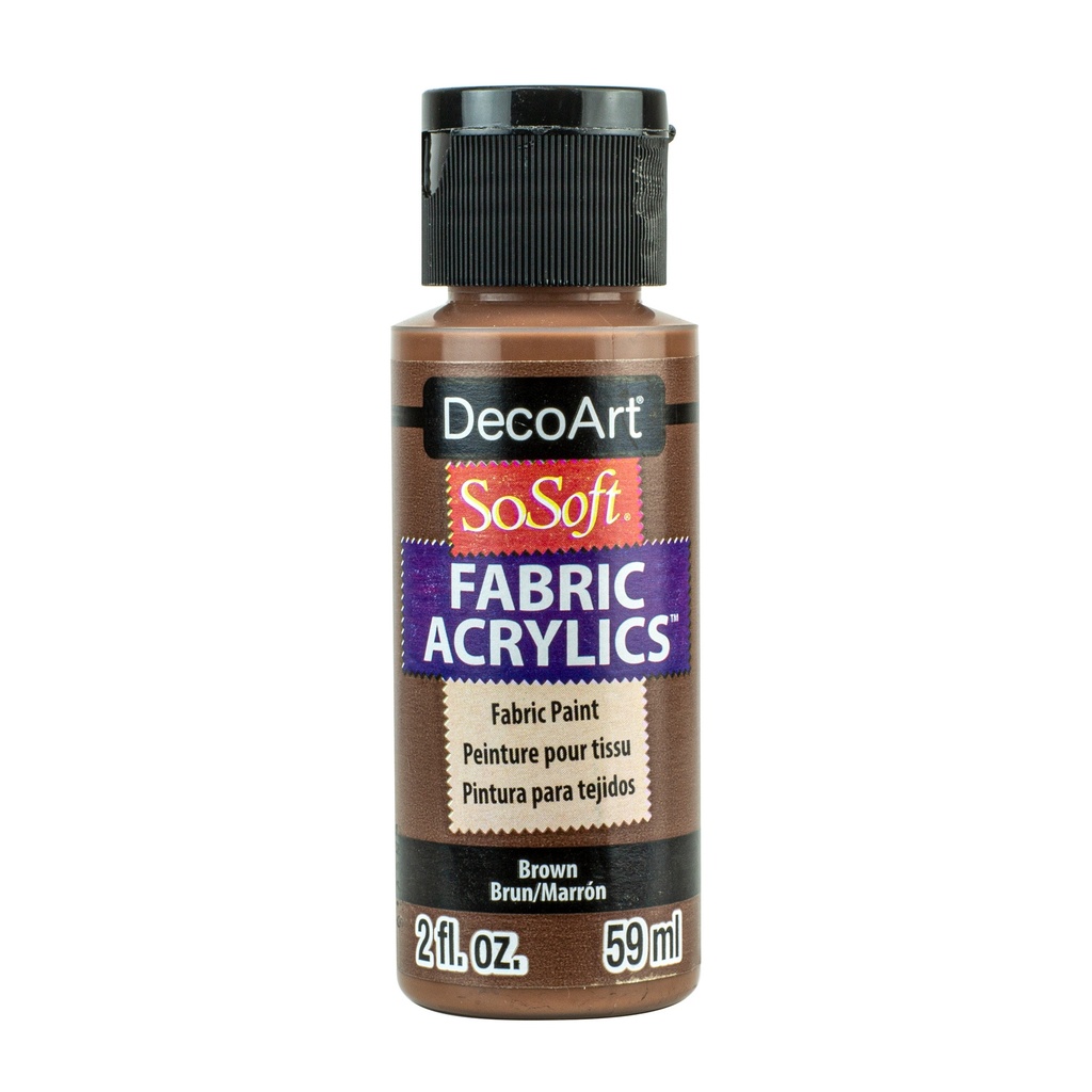 DecoArt SoSoft Fabric Paint 2oz - Brown
