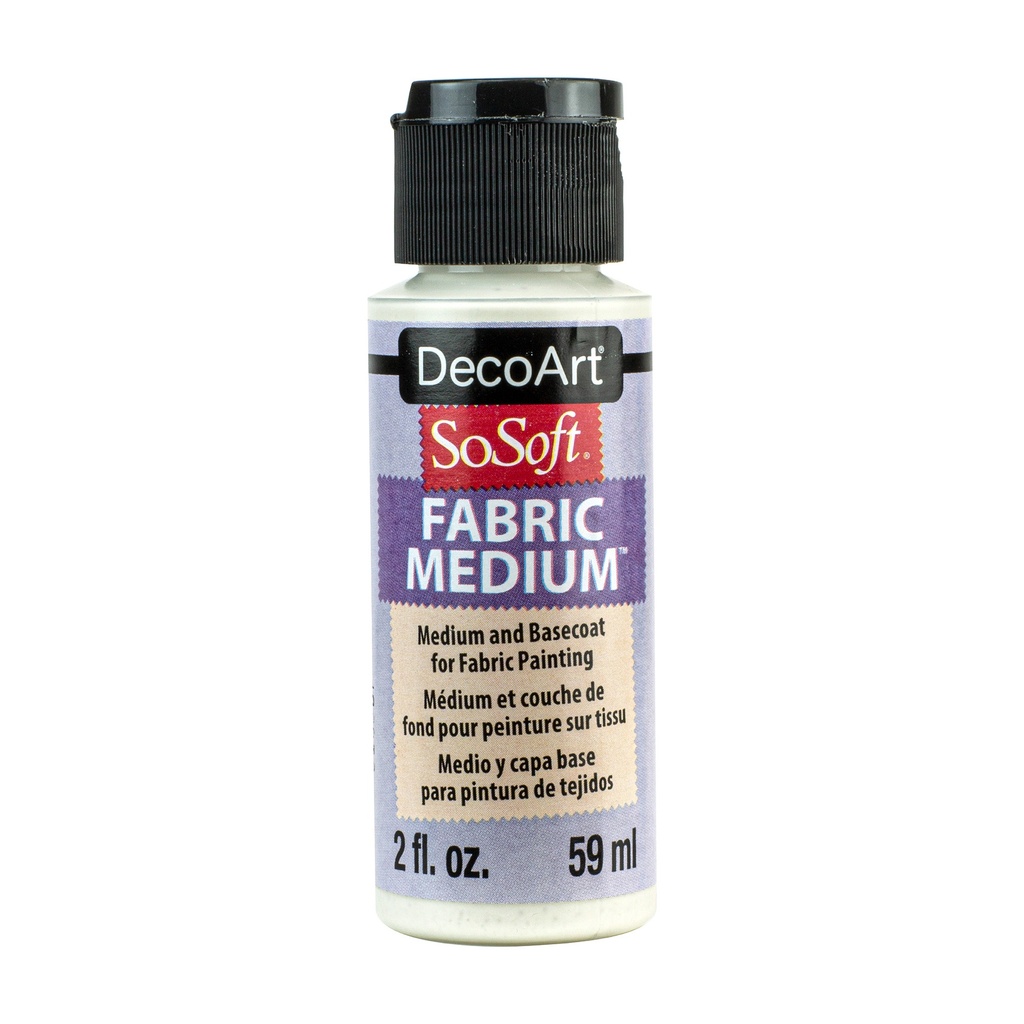 TRANSPARENT MEDIUM DecoArt SoSoft Fabric Mediums 2-oz