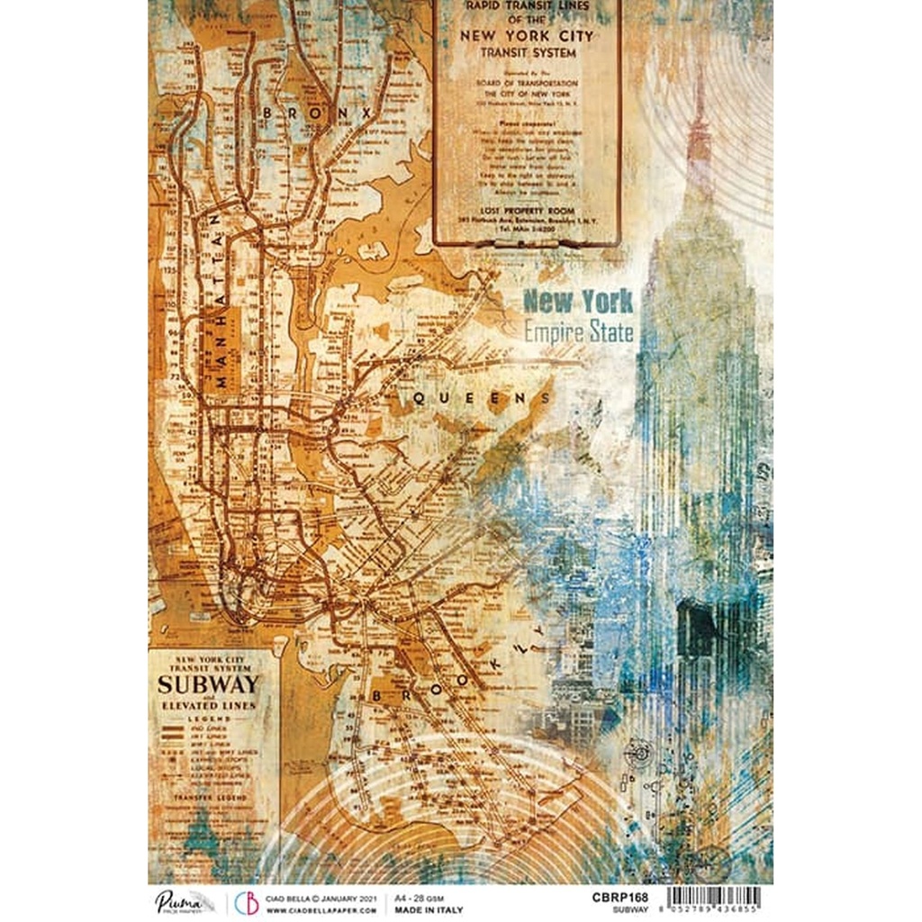 Ciao Bella Paper - Subway A4 Rice Paper (5 Pack)