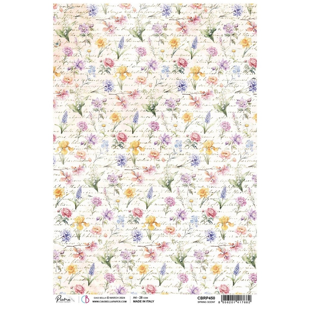 Ciao Bella Paper - Spring Scent A4 rice paper (5 Pack)