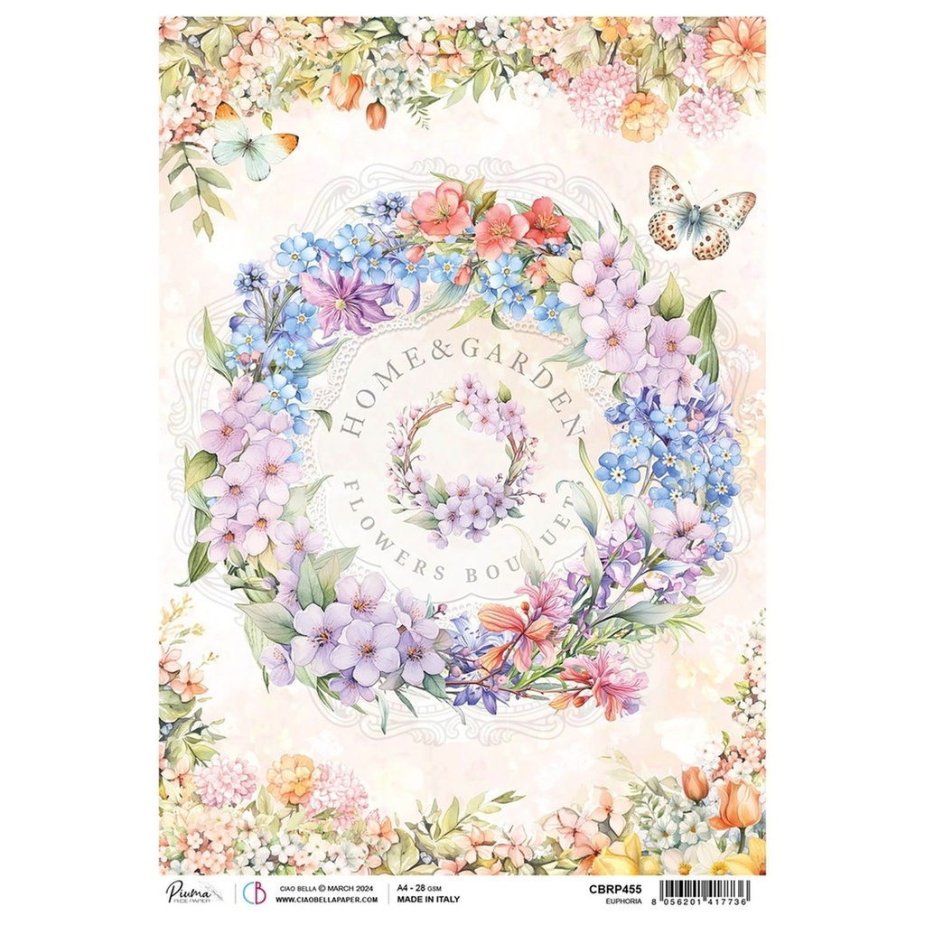 Ciao Bella Paper - Euphoria A4 rice paper (5 Pack)