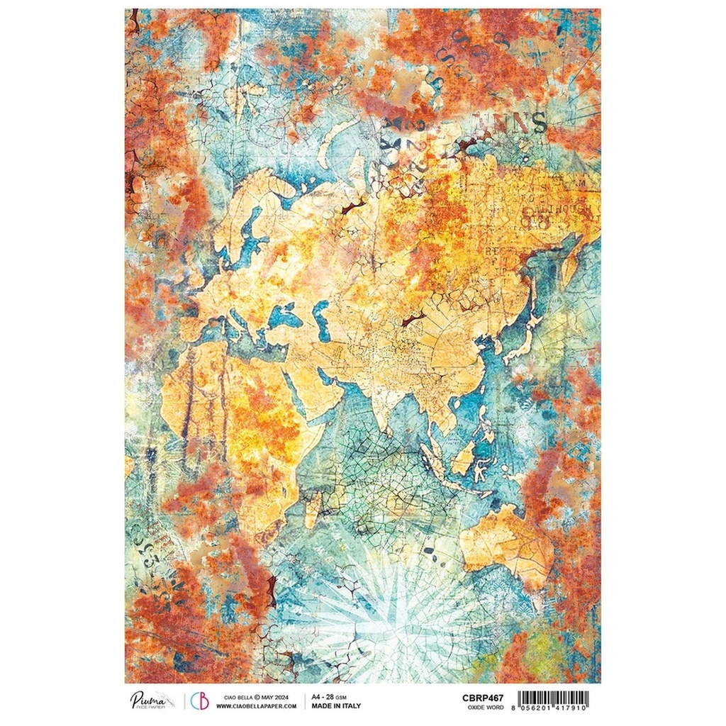 Ciao Bella Paper - Oxide World A4 rice paper (5 Pack)