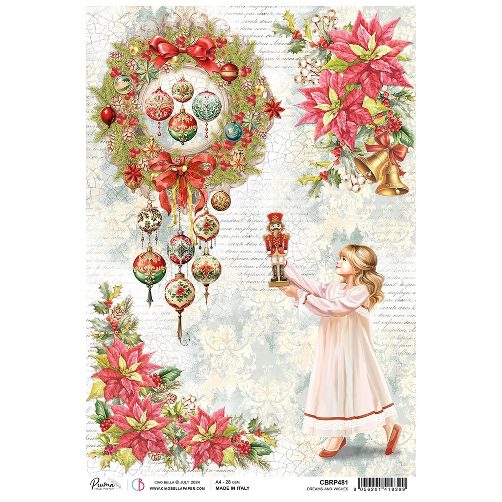 Ciao Bella Paper - Dreams and Wishes A4 rice paper (5 pack)