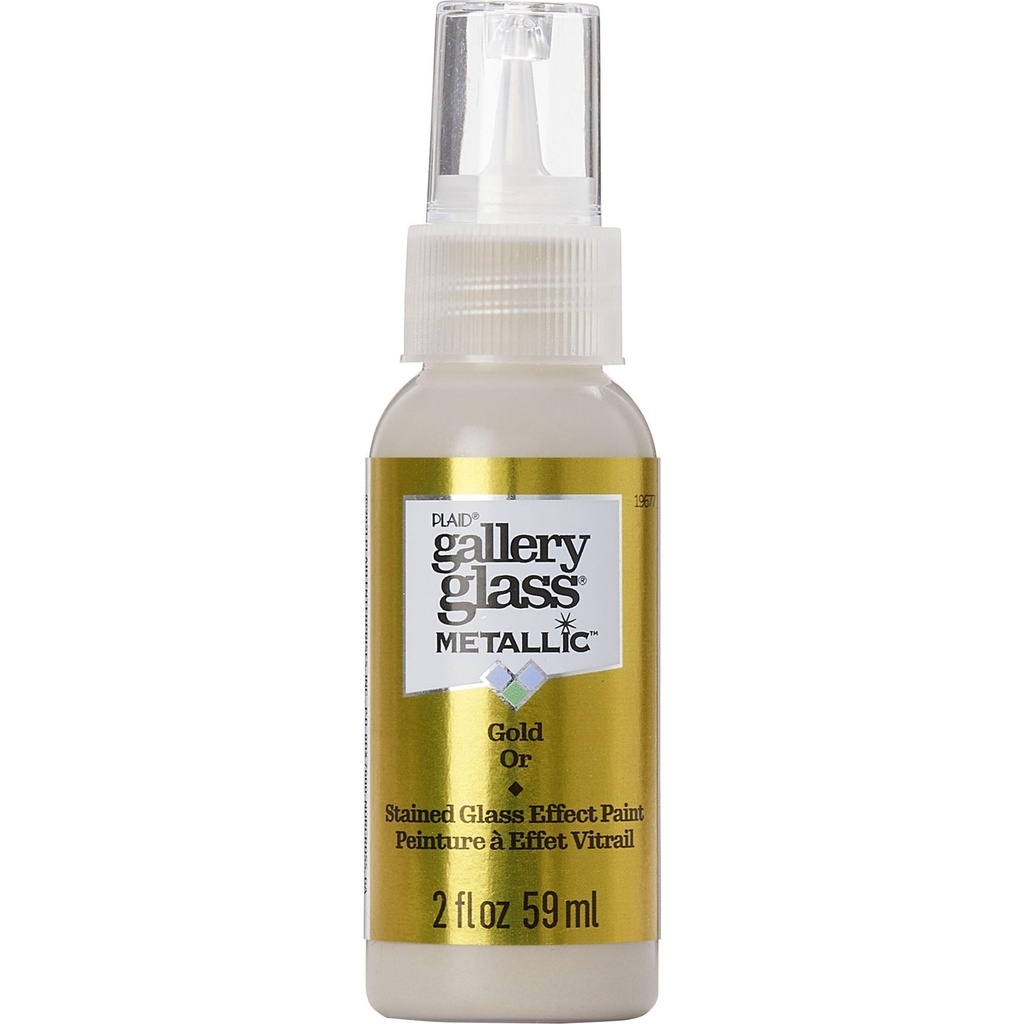 Plaid - Gallery Glass - 2oz - Metallic Gold