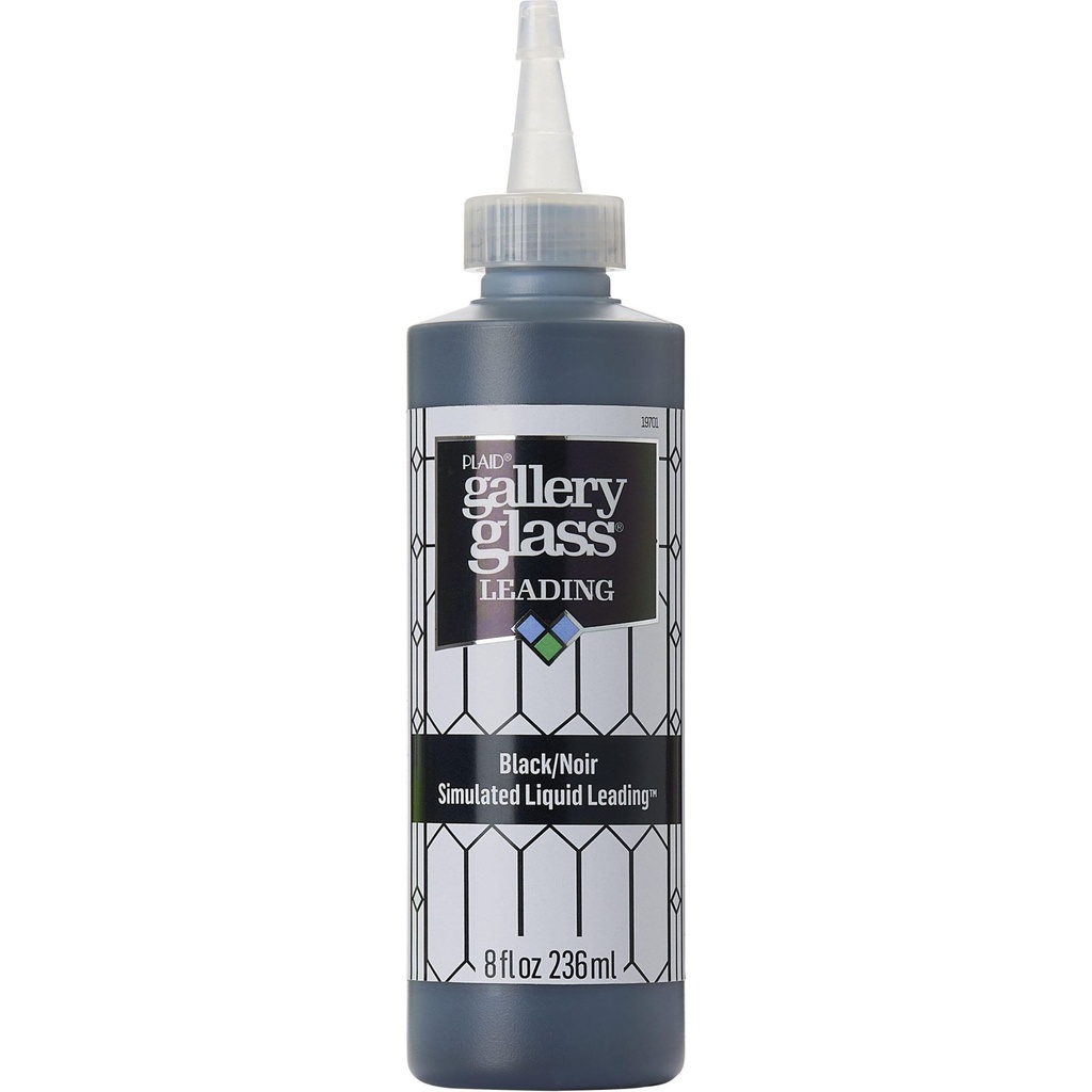 Plaid - Gallery Glass - 8oz - Liquid Lead Black