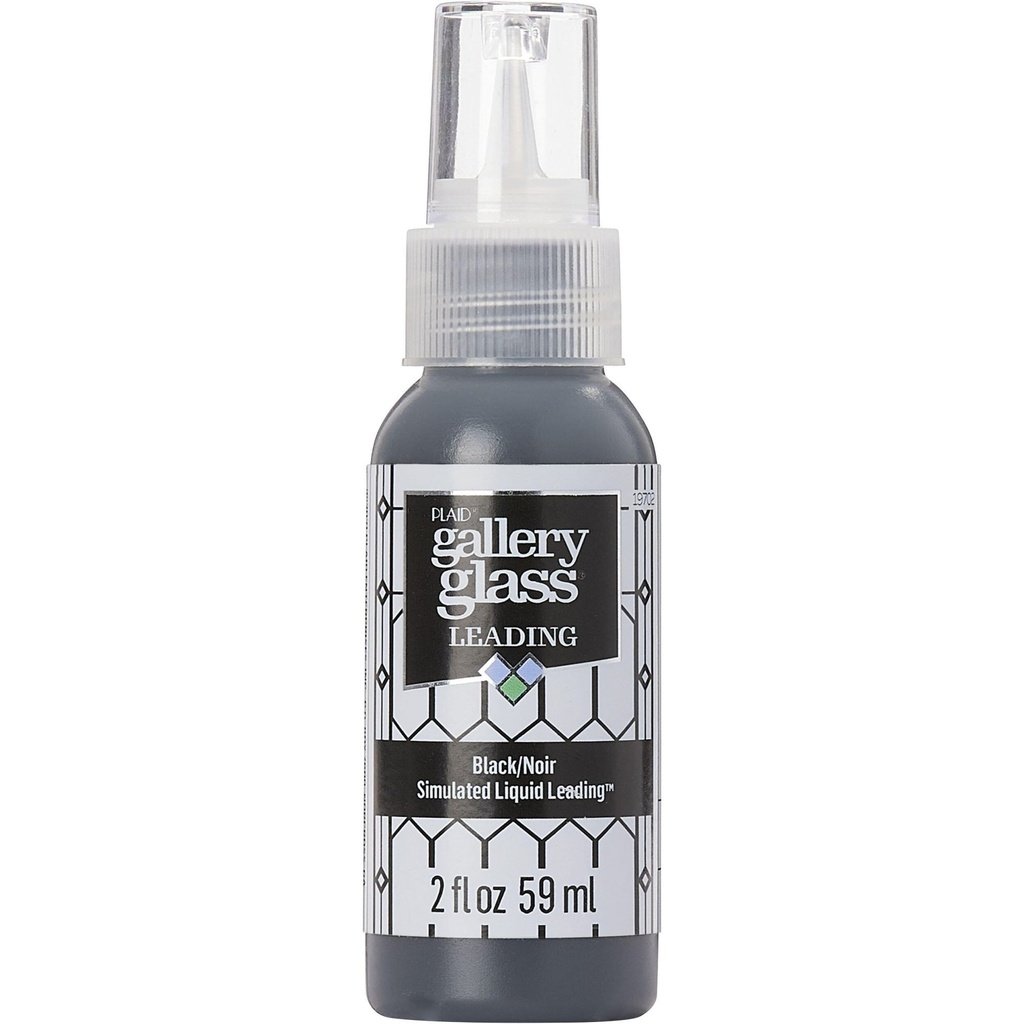 Plaid - Gallery Glass - 2oz - Liquid Lead Black
