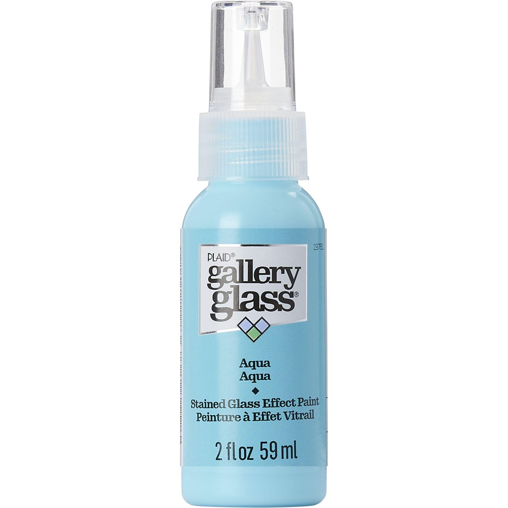 Plaid - Gallery Glass - 2oz - Aqua